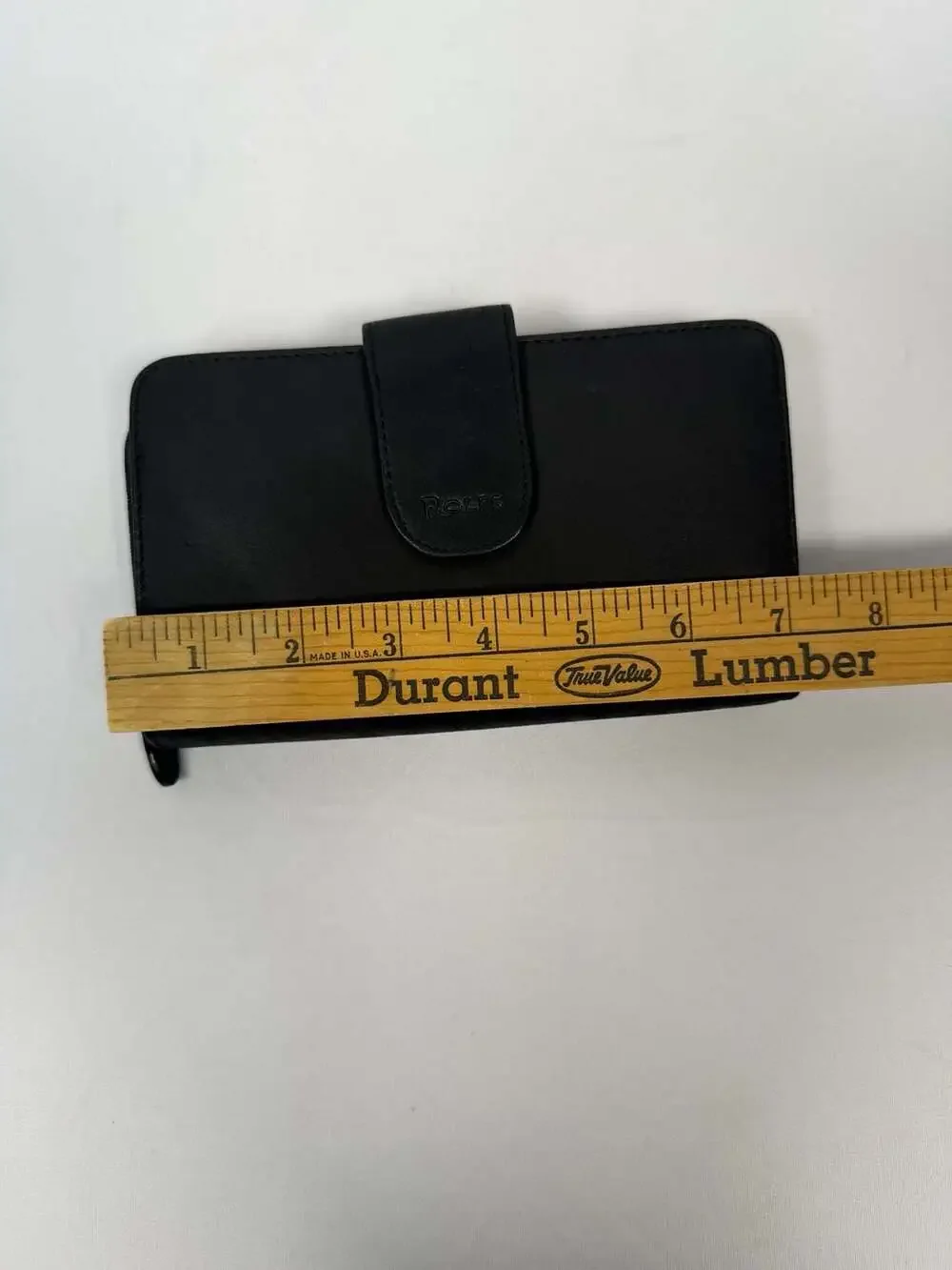 Rolfs Vintage Genuine Leather Checkbook Clutch Wallet in Black